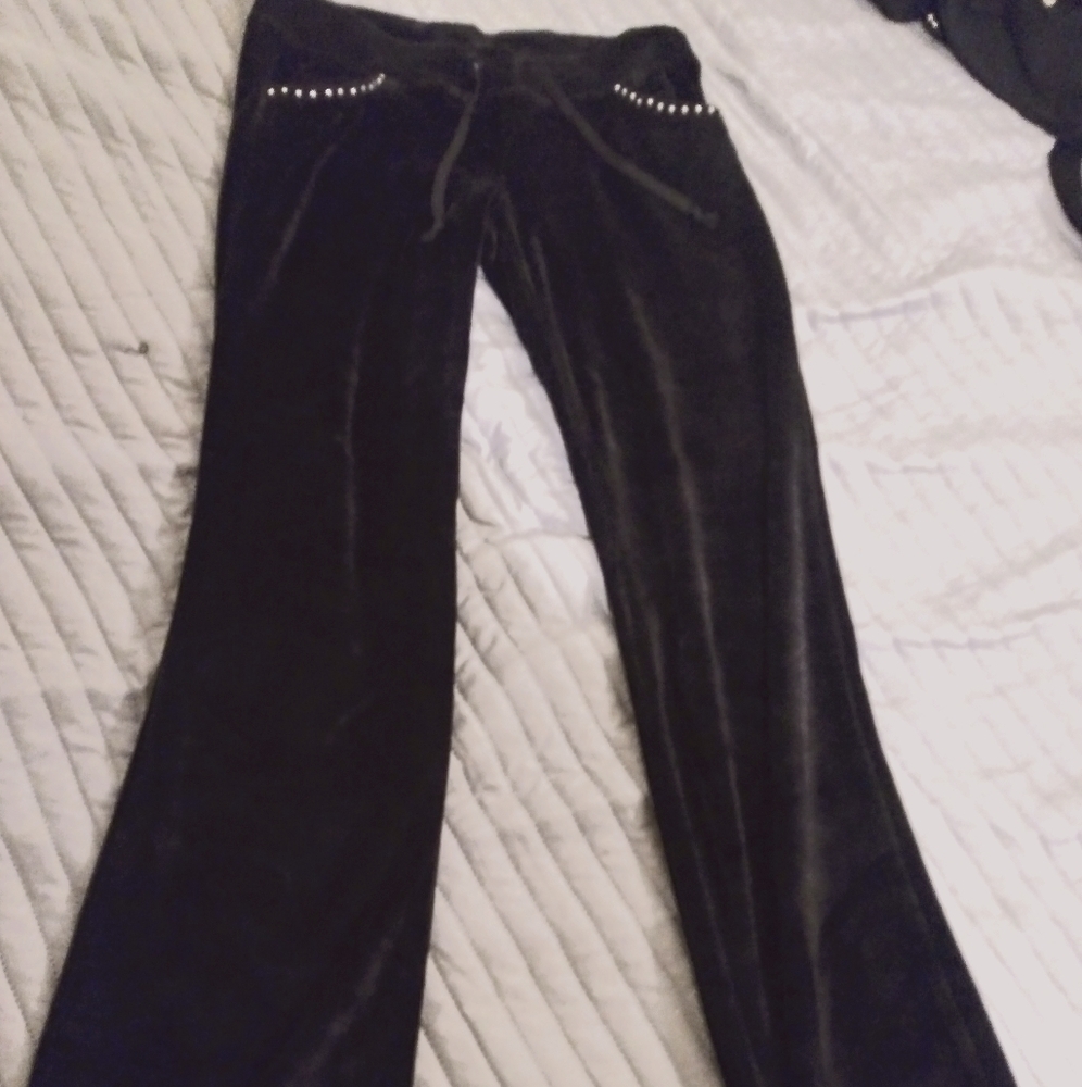 Black velvet bottoms